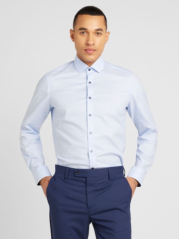 OLYMP - Ajuste regular Camisa de negocios en azul: frente