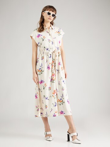 YAS Shirt Dress 'Asina' in Beige