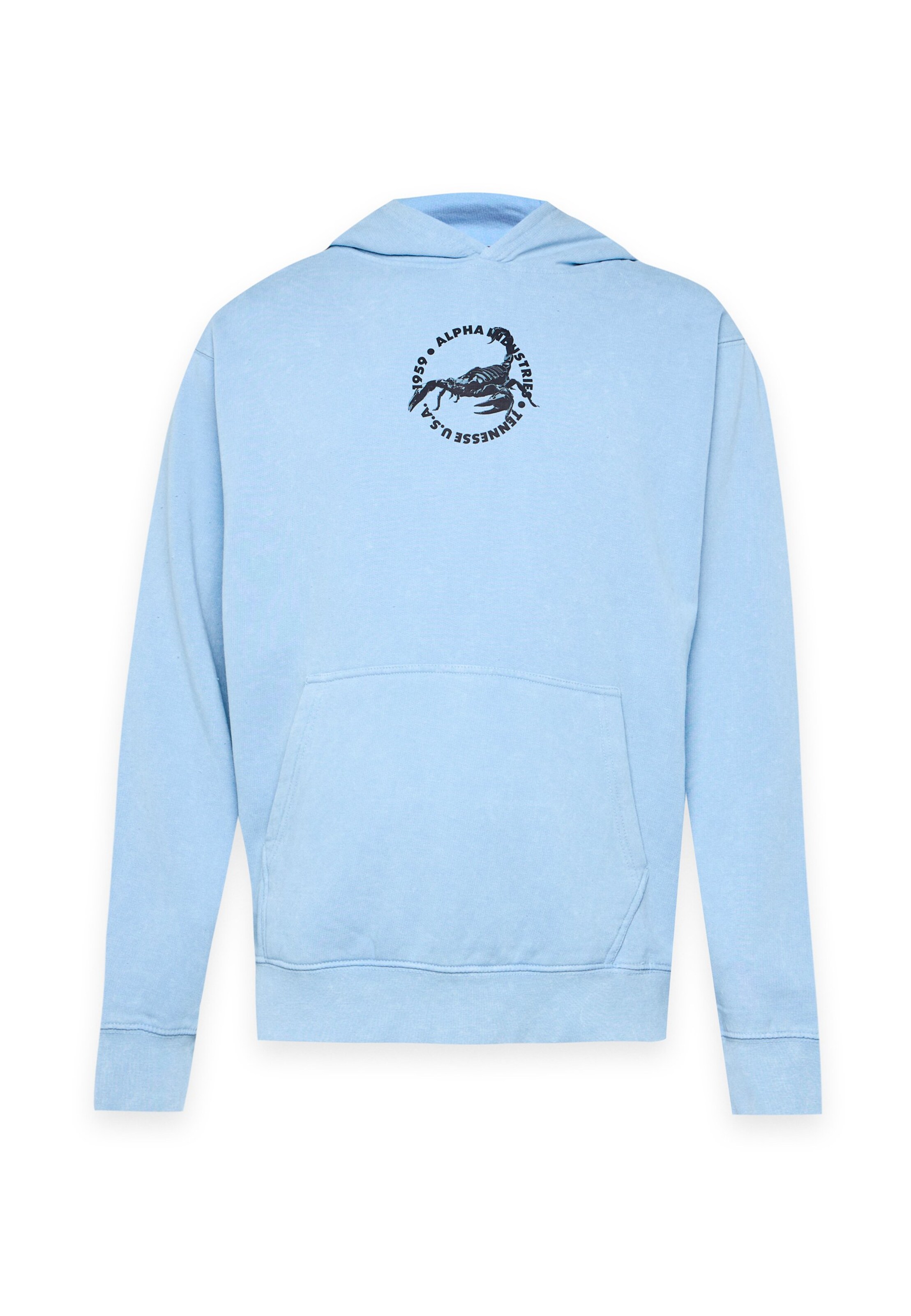 ALPHA INDUSTRIES Sweatshirt 'US Scorpion' in Blue: front