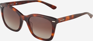 Lunettes de soleil '21506S' Calvin Klein en marron : devant