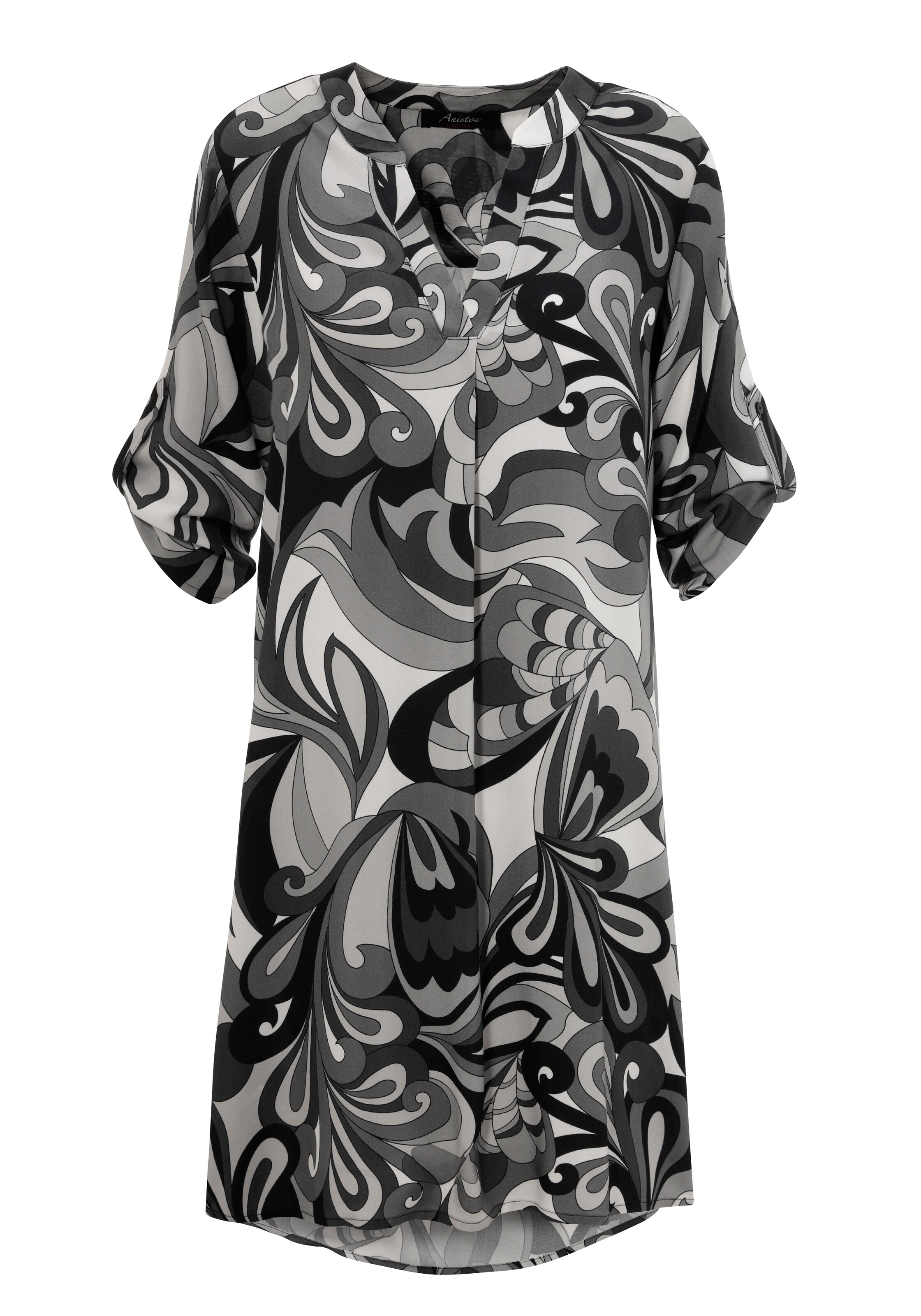 Aniston CASUAL Sommerkleid in Grau: Vorderseite