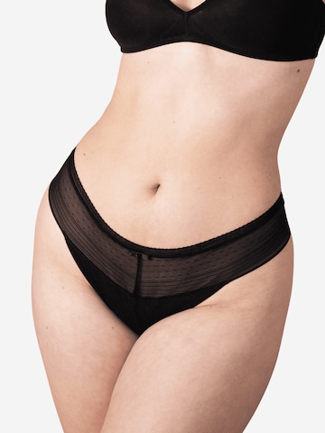 SugarShape Thong 'Airyn' in Black: front