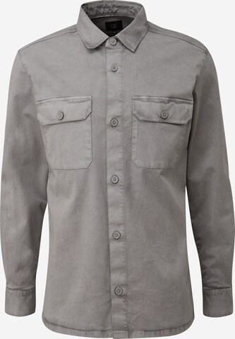 Coupe regular Chemise QS en gris : devant