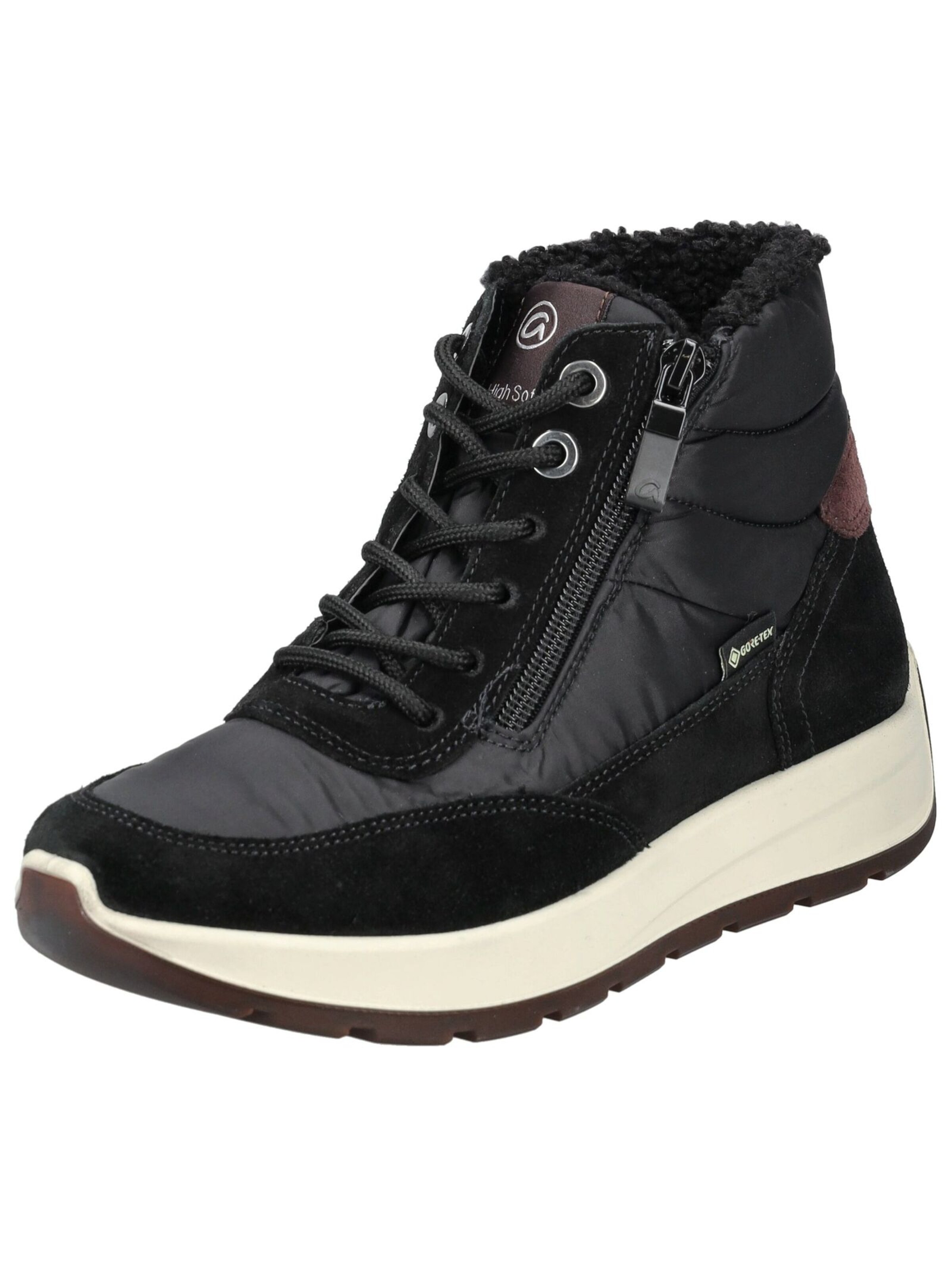 ARA Schnürstiefelette in Schwarz: Vorderseite