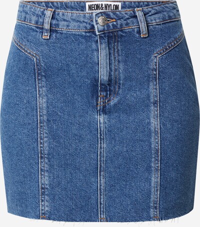 NEON & NYLON Skirt 'DAKOTA' in Blue denim / Black, Item view