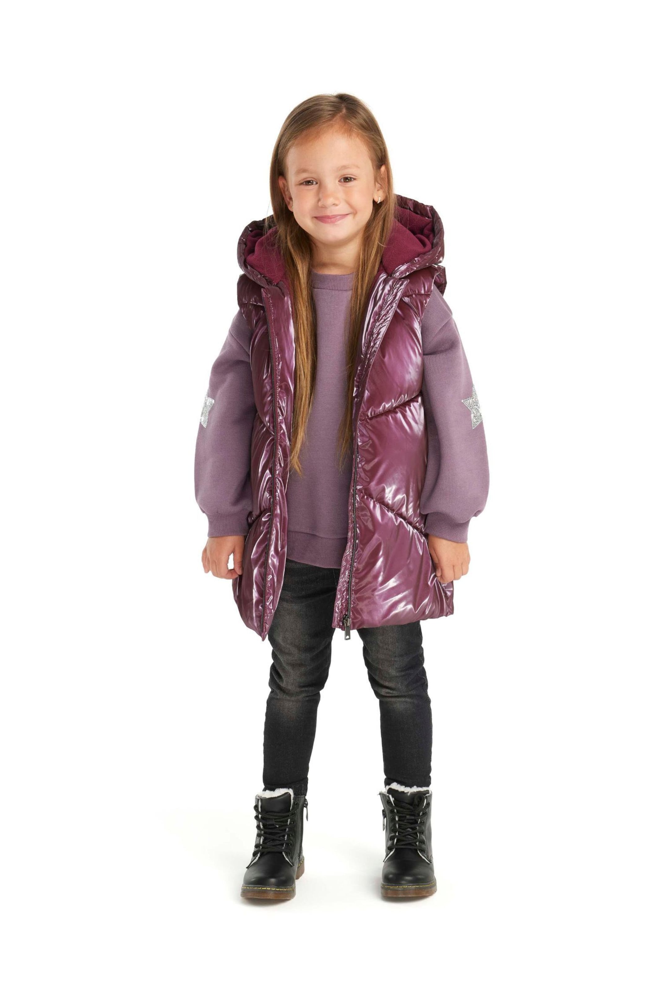 MINOTI - Colete em roxo: frente