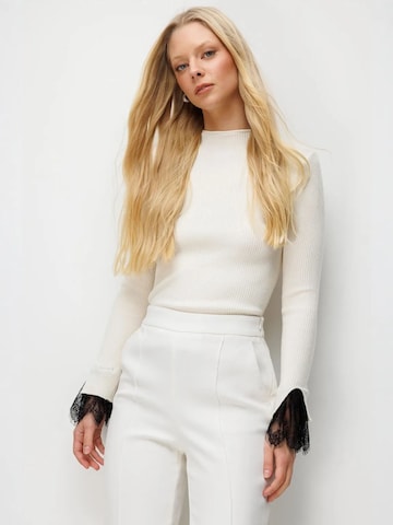 Pull-over MixRay en blanc : devant