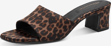 Mule Tamaris en marron : devant