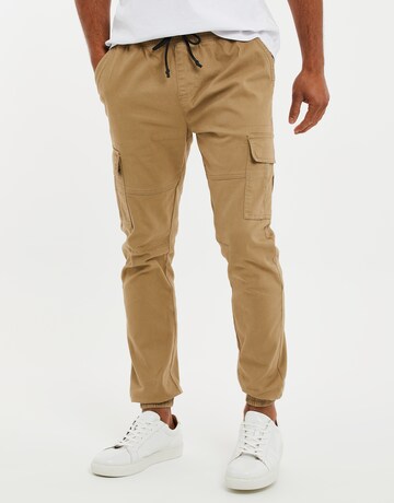 Threadbare Slimfit Hose 'Bloomfield' in Grau: Vorderseite