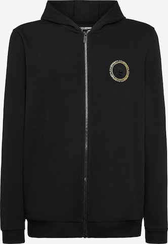 Plein Sport Sweat jacket 'Tiger' in Black: front