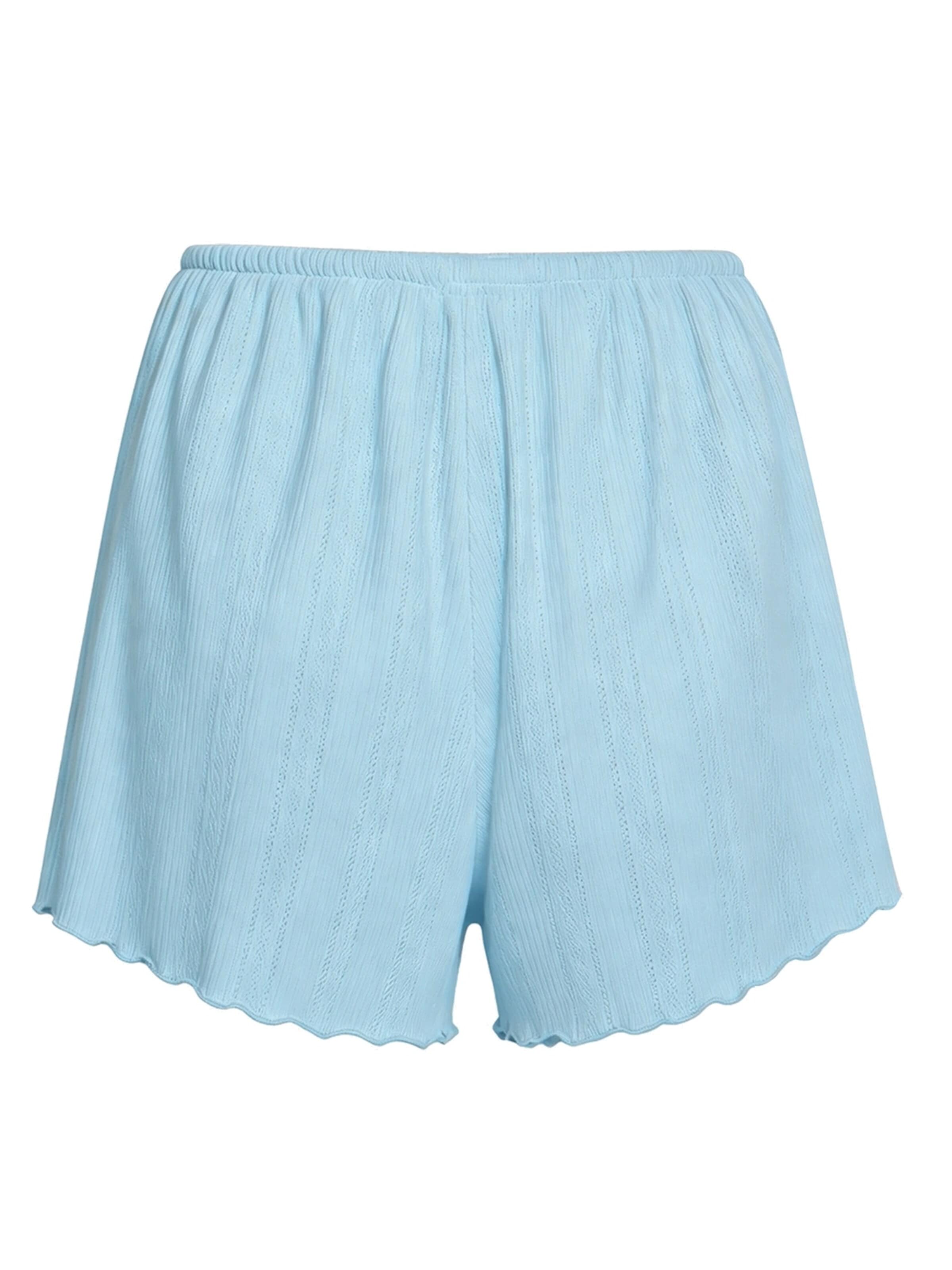 Pigiama corto 'Soft Touch Jacquard Shorts' di cfab in blu