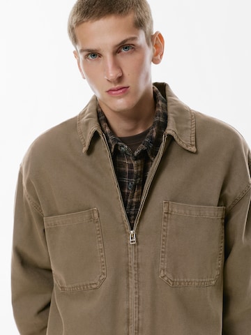 Pull&Bear Between-season jacket in Brown