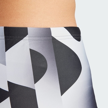 ADIDAS PERFORMANCE Athletic Swim Trunks in Black