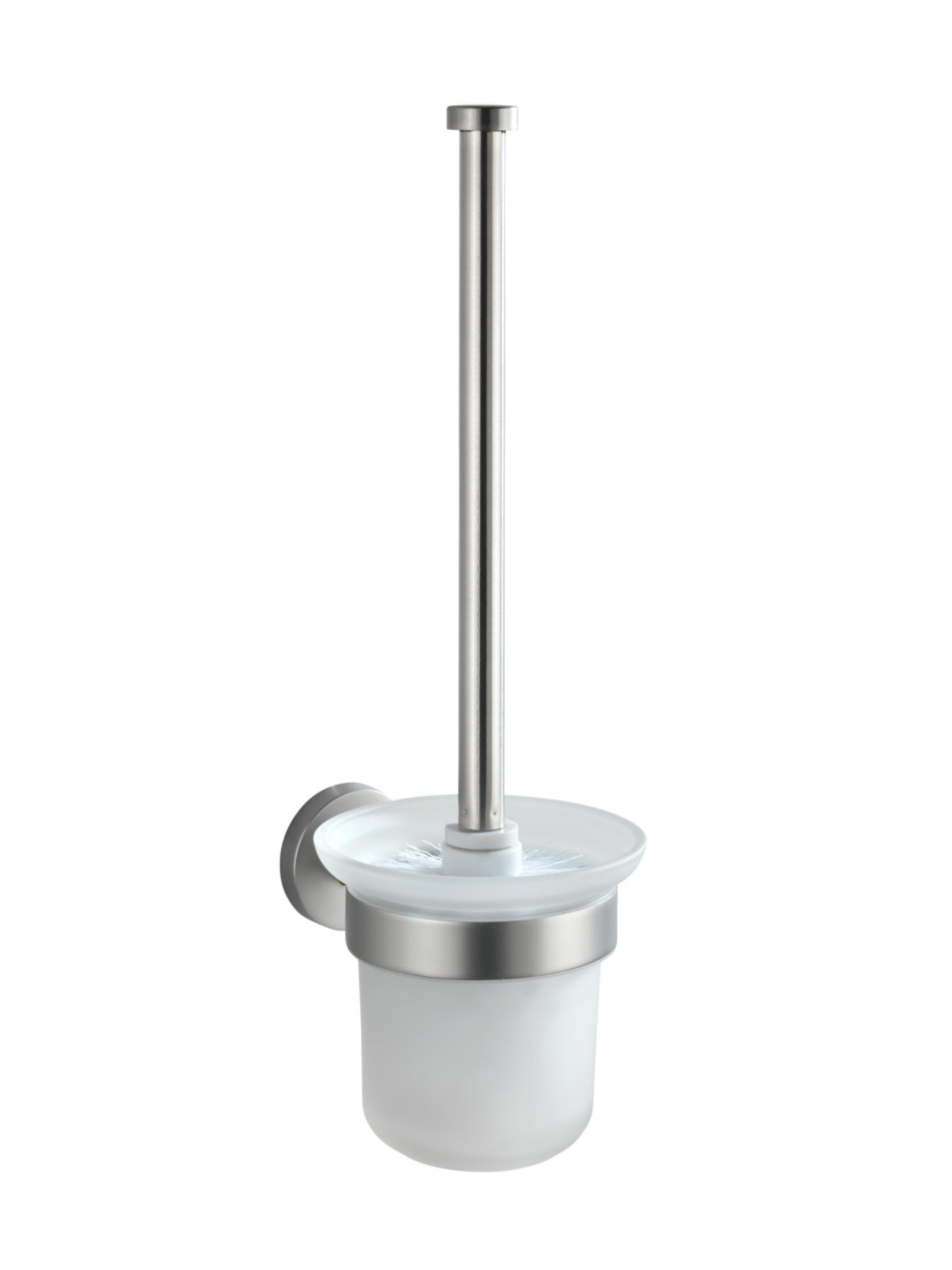 Wenko WC-Garnitur 'Bosio' in Silber: Vorderseite