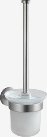 Wenko WC-Garnitur 'Bosio' in Silber: Vorderseite