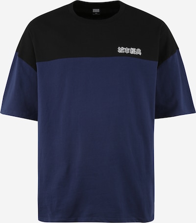 Tricou Urban Classics Plus Size pe albastru închis / negru, Vizualizare produs