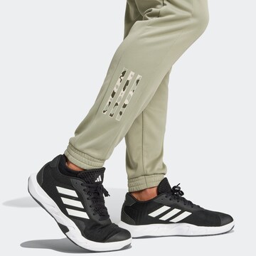 ADIDAS PERFORMANCE Tapered Sporthose 'Essentials' in Grün
