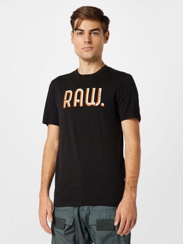 T-Shirt G-Star RAW en noir : devant