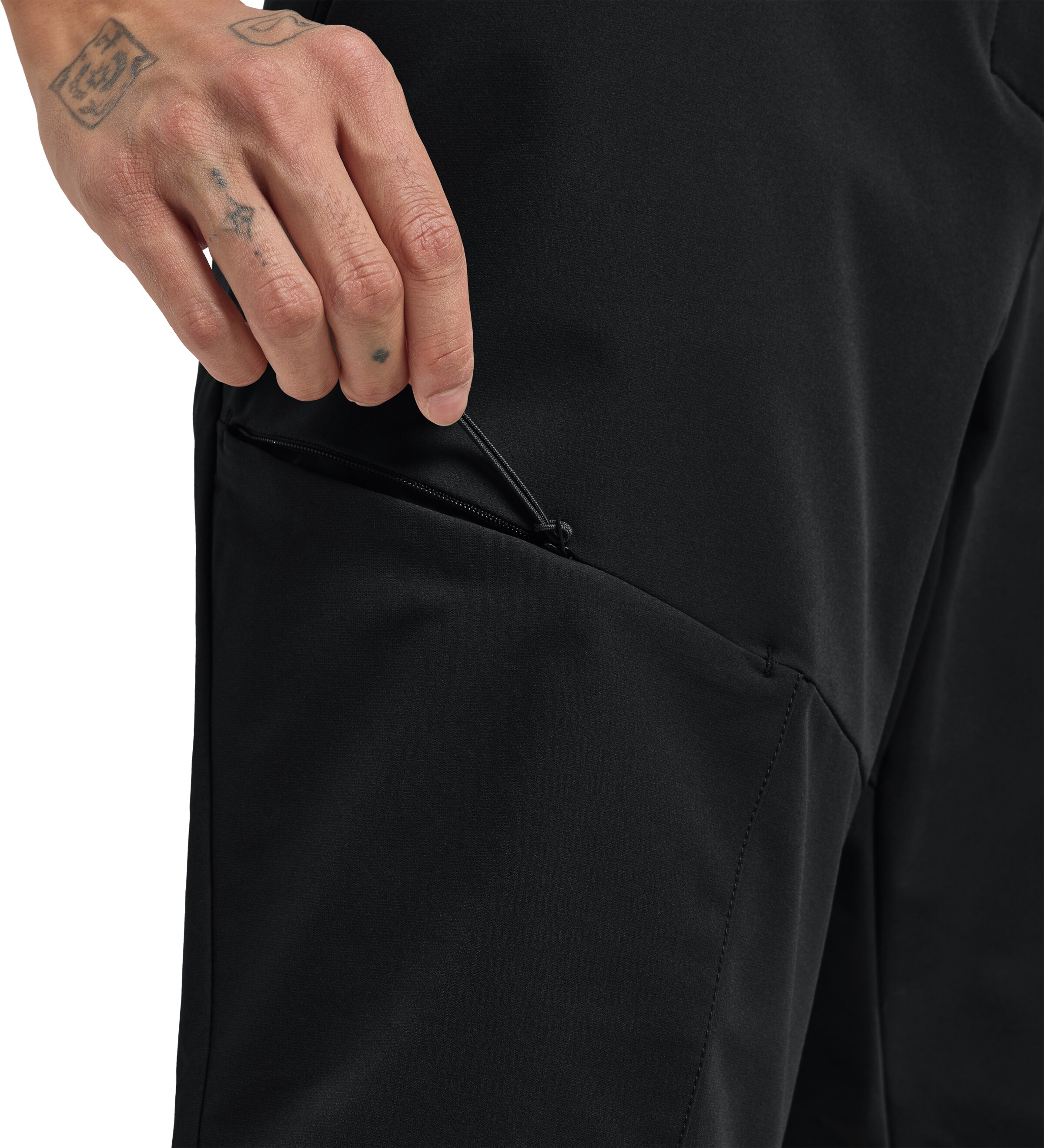 JACK WOLFSKIN Regular Outdoor trousers in Black
