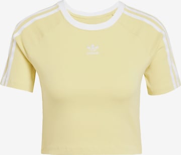 T-shirt ADIDAS ORIGINALS en jaune : devant