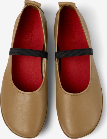 CAMPER Ballet Flats with Strap ' Right Nina ' in Brown