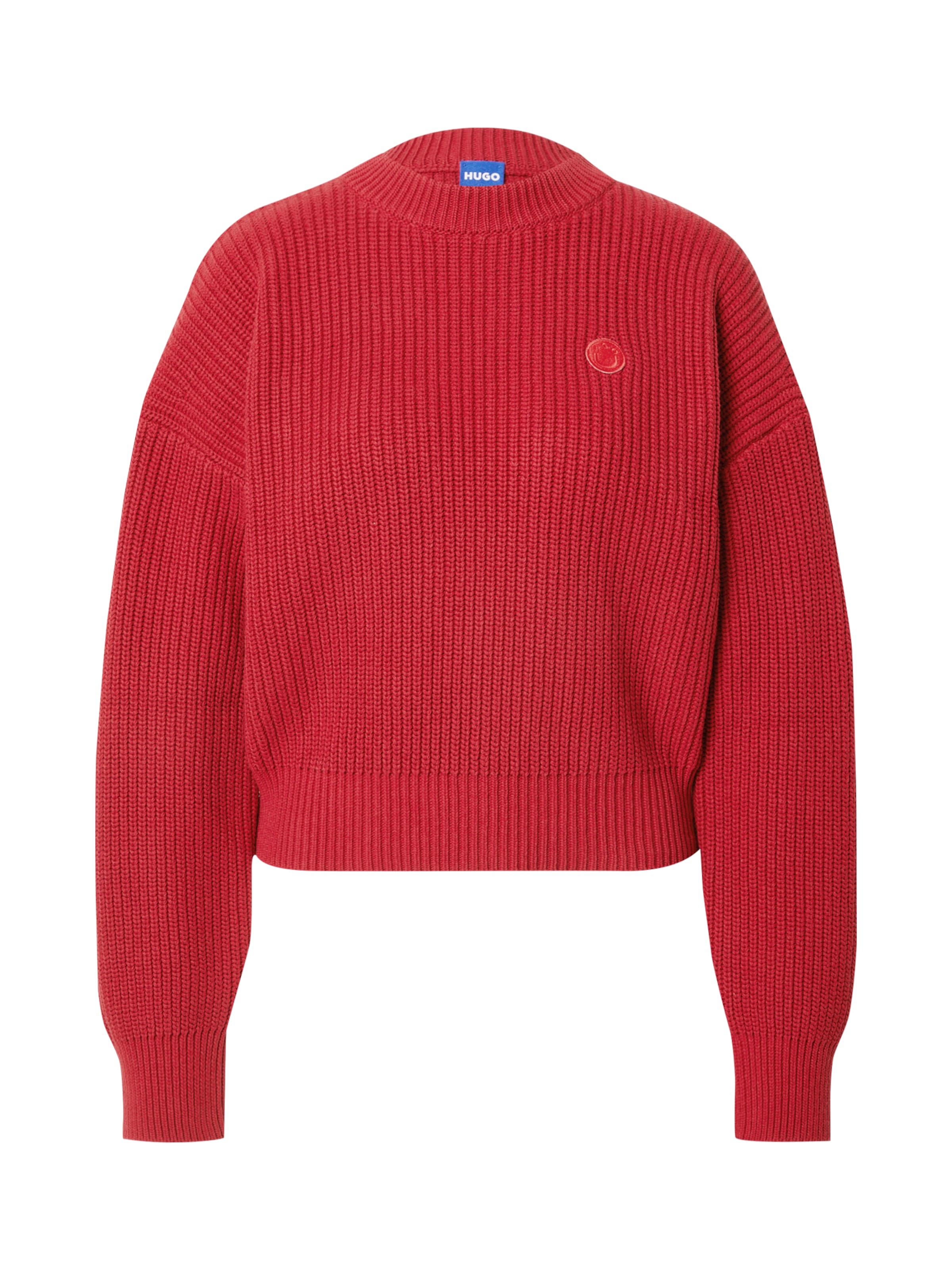 HUGO Trui &#x27;Slogery_B&#x27; in Rood: voorkant