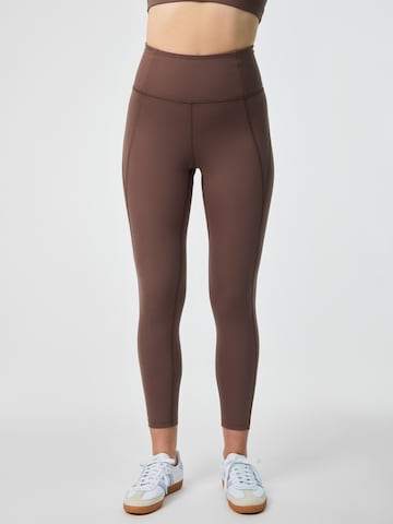 Skinny Pantalon de sport Girlfriend Collective en rose : devant
