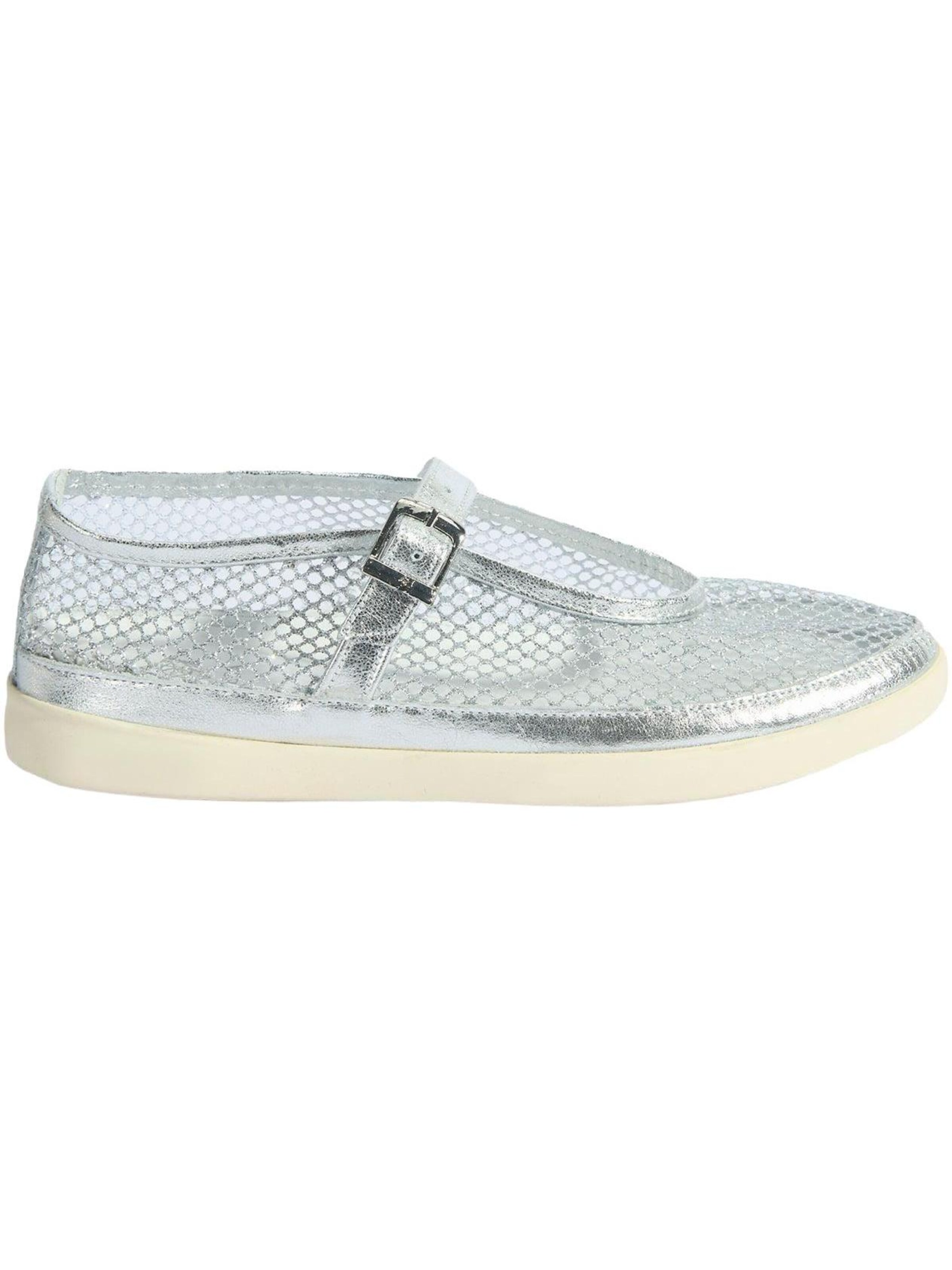 Desa Classic Flats 'Slip-Ons' in Silver