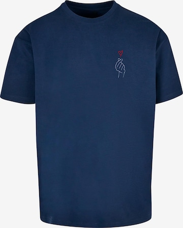 T-Shirt 'K Heart' Merchcode en bleu : devant