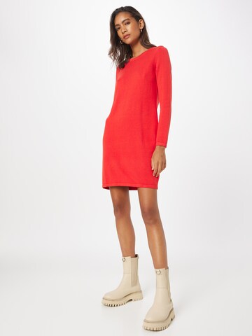 ESPRIT - Vestido de punto en rojo: frente