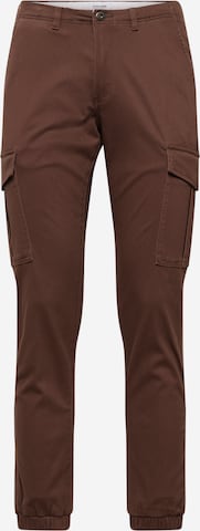 JACK & JONES - Pantalón cargo 'Marco Joe' en marrón: frente