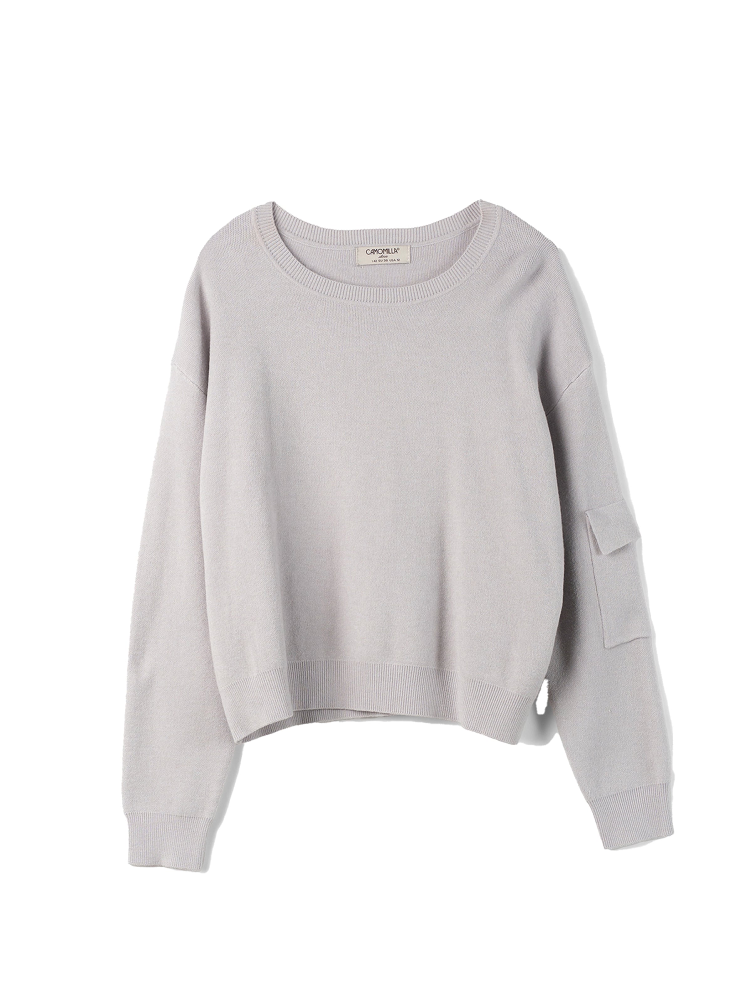 Camomilla Italia Pullover 'MONIA' in Grau: Vorderseite