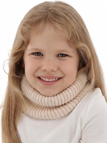 Maxte Schal 'Mädchen Winter-Schlauchschal Vanilla aus Merinowolle'‌‌‌ in Beige: Vorderseite