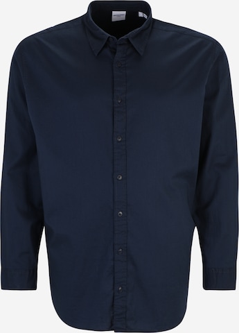 Jack & Jones Plus Overhemd in Blauw: voorkant