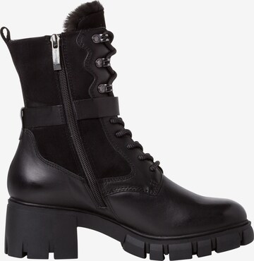 TAMARIS Lace-Up Ankle Boots in Black