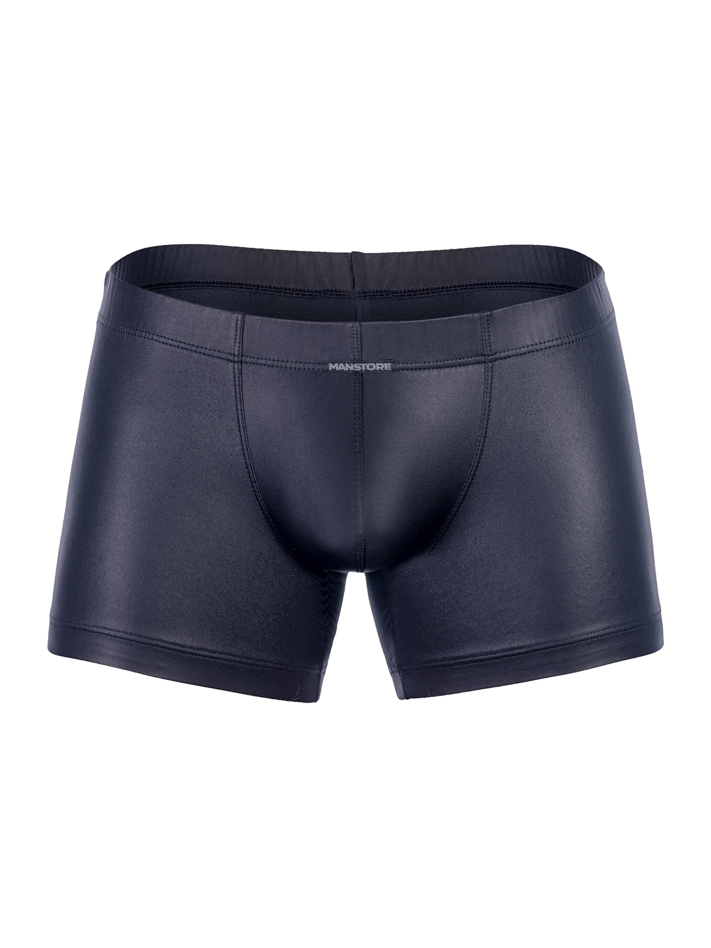 Manstore Boxer shorts ' M510 Hip Boxer ' in Black: front
