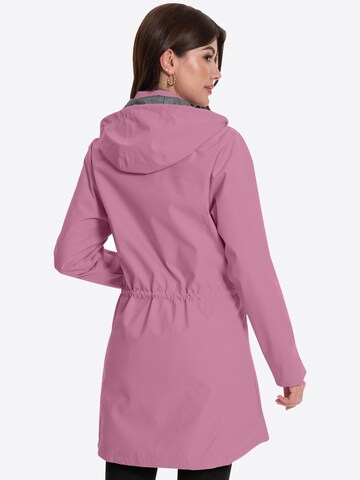 ATLASLAVA Outdoormantel 'ATLASLAVA Damen Regenjacke Lang'‌‌‌‌ in Pink