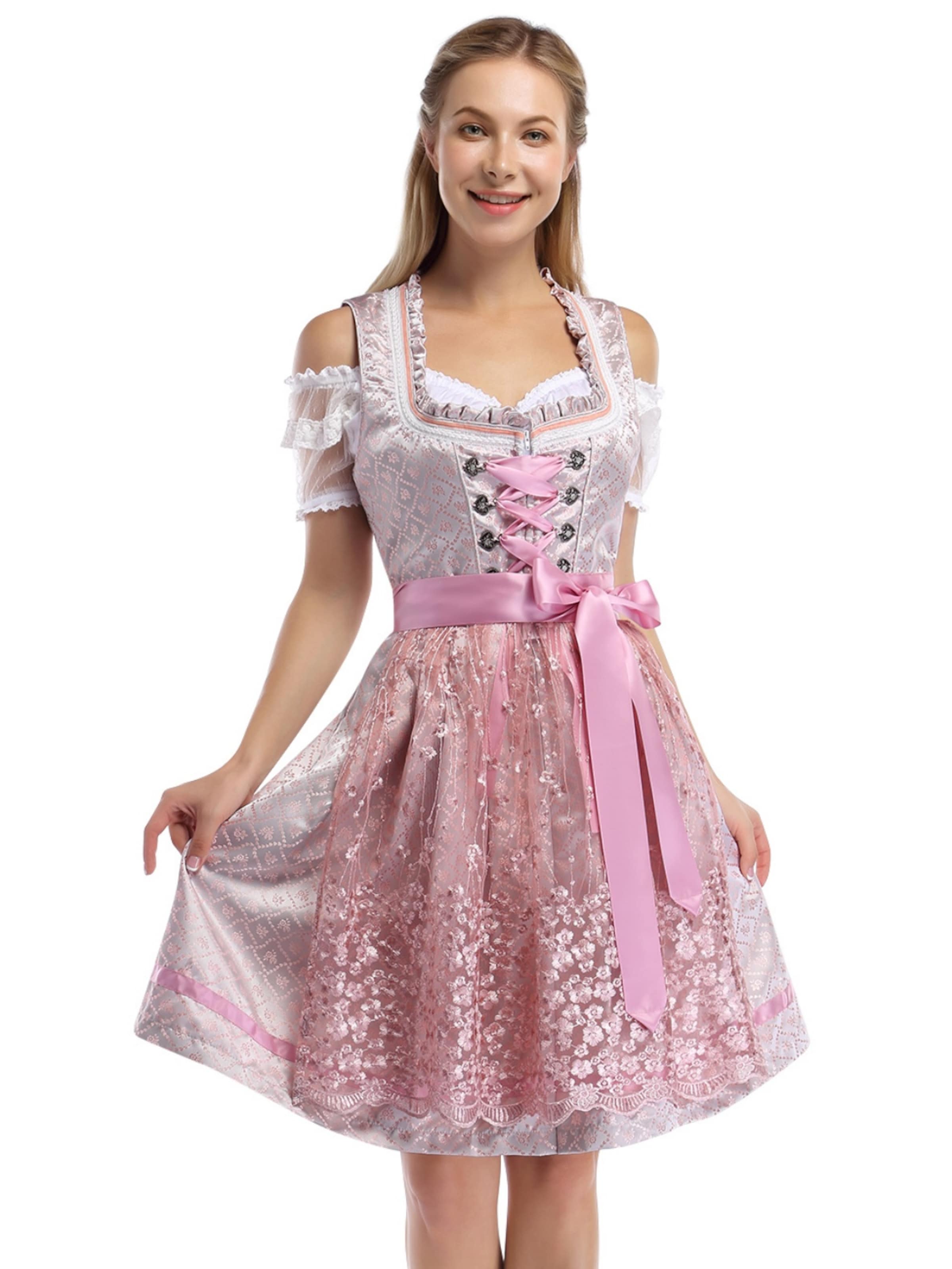 Yesfashion Dirndl‌‌ in Pink: Vorderseite