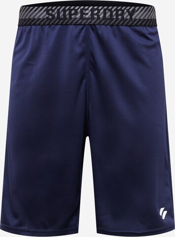 Pantalon de sport 'Core' Superdry en bleu : devant