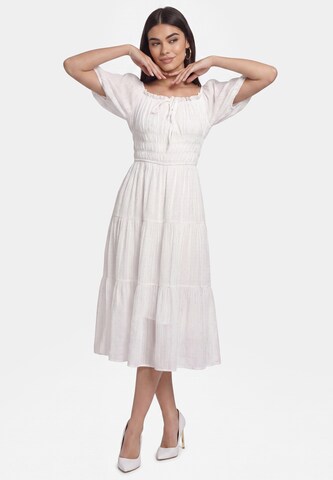 faina - Vestido em branco: frente