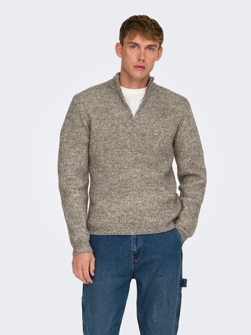 Only & Sons Pullover 'ONSTegan' i grå: forside