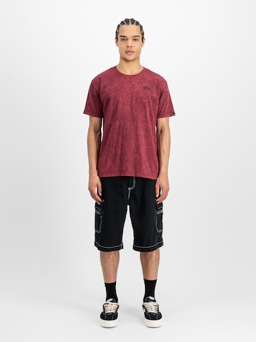 T-Shirt ALPHA INDUSTRIES en rouge