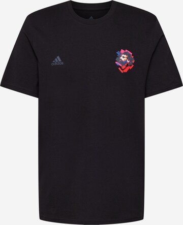 T-Shirt fonctionnel ADIDAS SPORTSWEAR en noir : devant