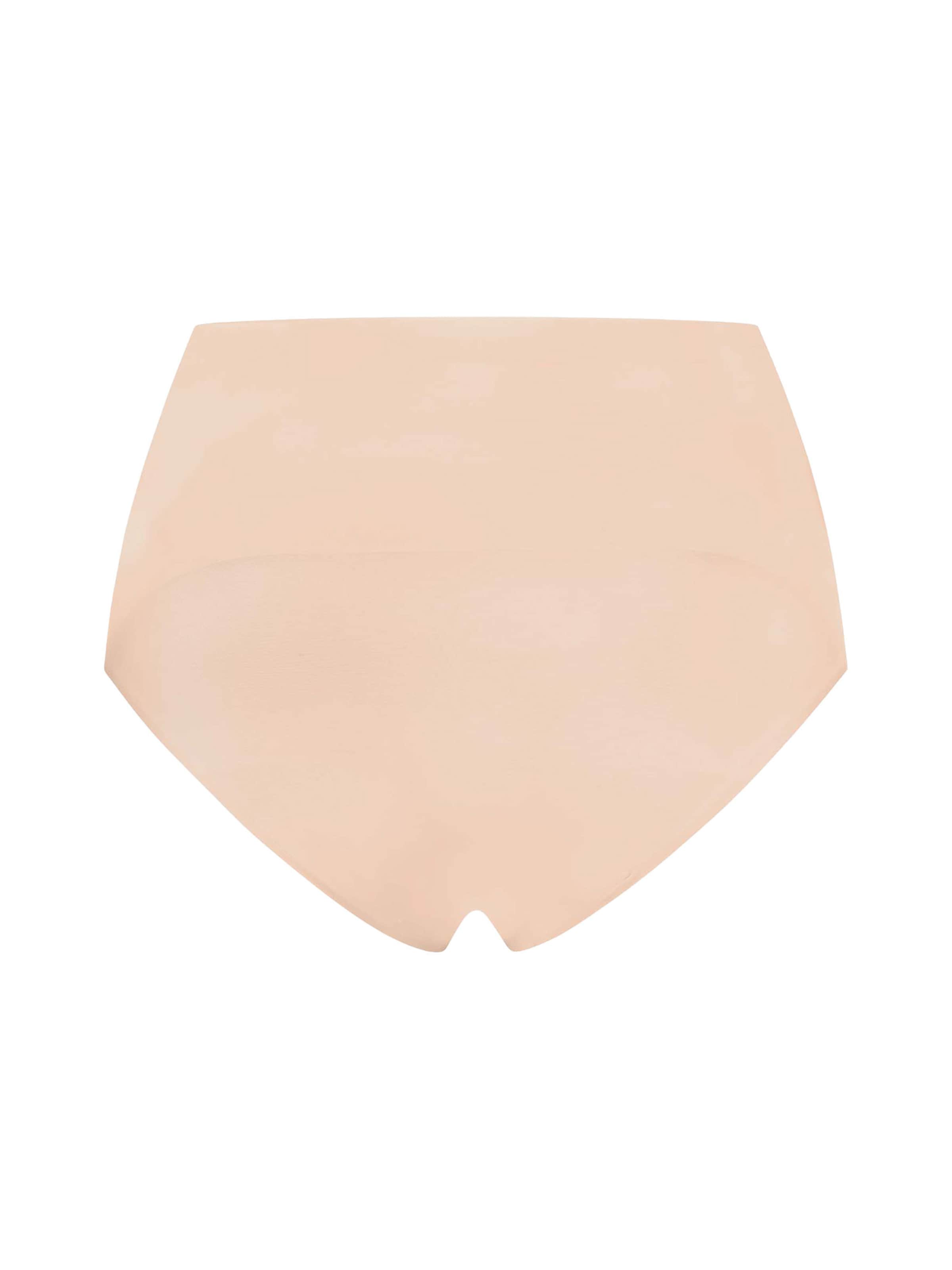 Bye Bra - Cueca modeladora 'Waist Control' em bege: frente