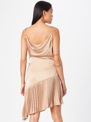 Chi Chi London Cocktail Dress in Beige