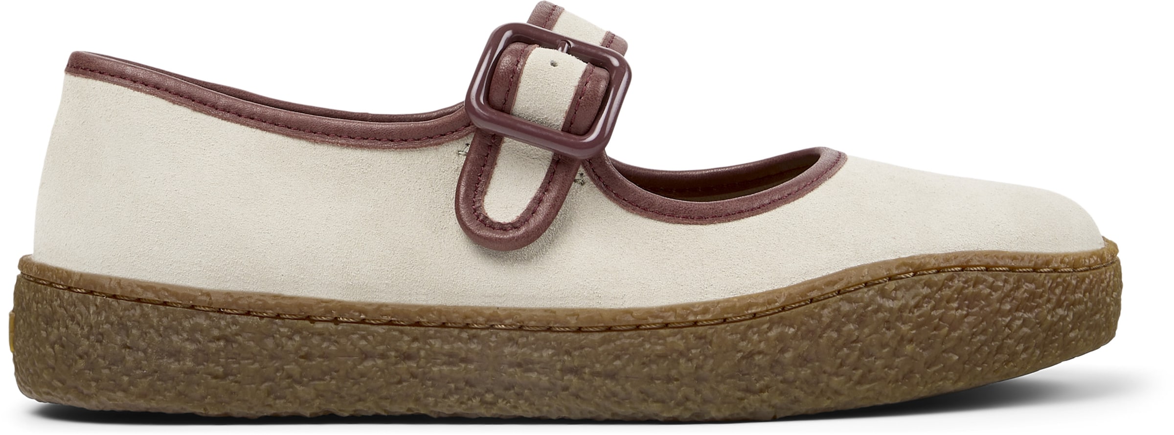 CAMPER Ballerina met riempjes 'Peu Terreno' in Beige