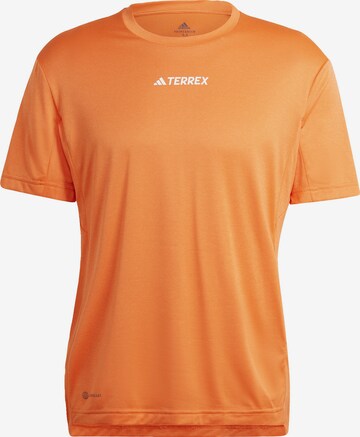 ADIDAS TERREX Λειτουργικό μπλουζάκι 'Multi' σε πορτοκαλί: μπροστά