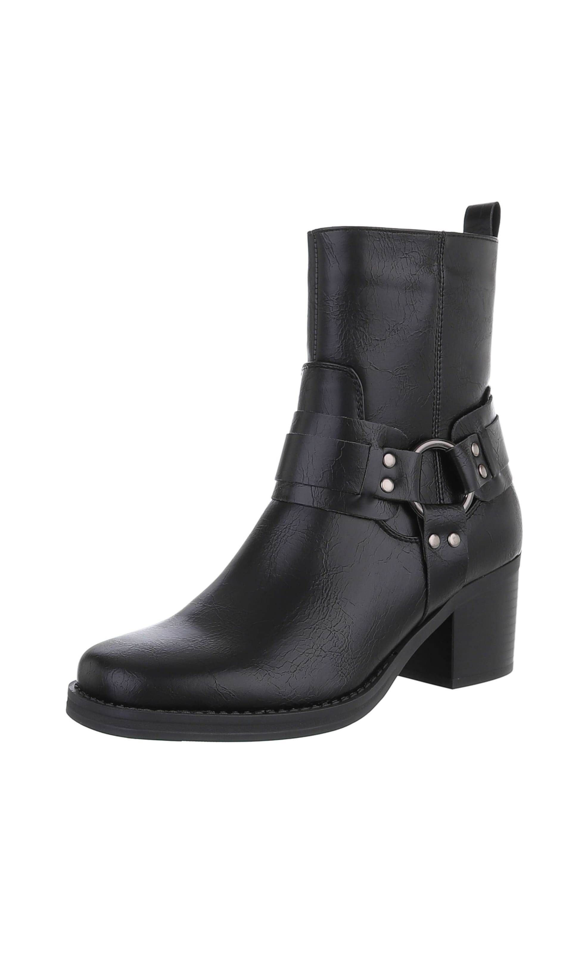 Ital-Design Boots in Black: front