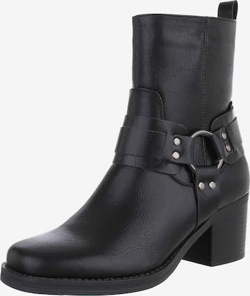 Ital-Design Boots in Black: front