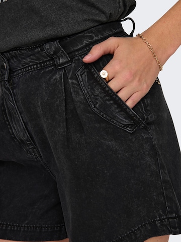 Loosefit Pantaloni con pieghe 'Kenya' di ONLY in nero